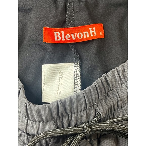 BlevonH Shorts Women XL Active Athletic Yoga Sports Runner Black Drawstring - Picture 5 of 7